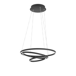 Suspension LED Lobinero-Z connectée noire Ø 58 cm 43