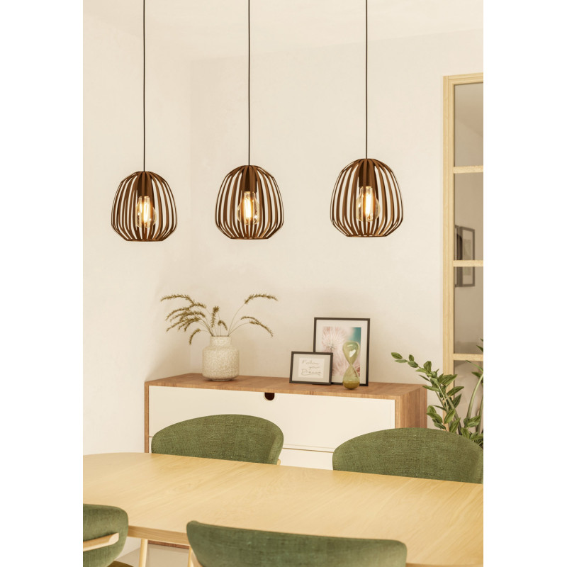 Suspension Espinal bronze E27 3 x 40 W EGLO