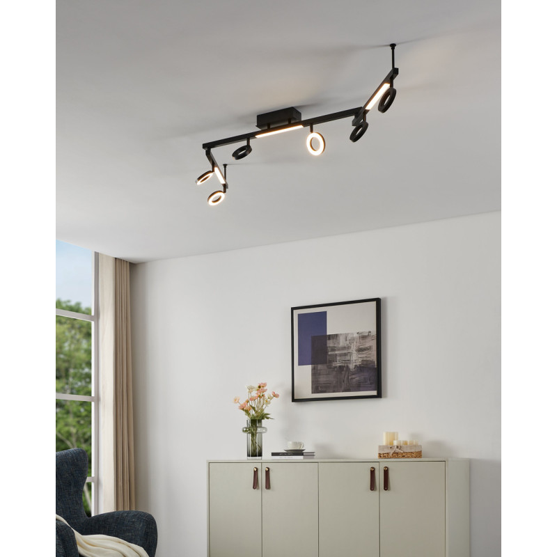 Spot LED Cardillio 2 noir 6 x 3