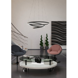 Suspension LED Lobinero-Z Noire - Maison Intelligente | EGLO