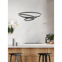 Suspension LED Lobinero-Z Noire - Maison Intelligente | EGLO