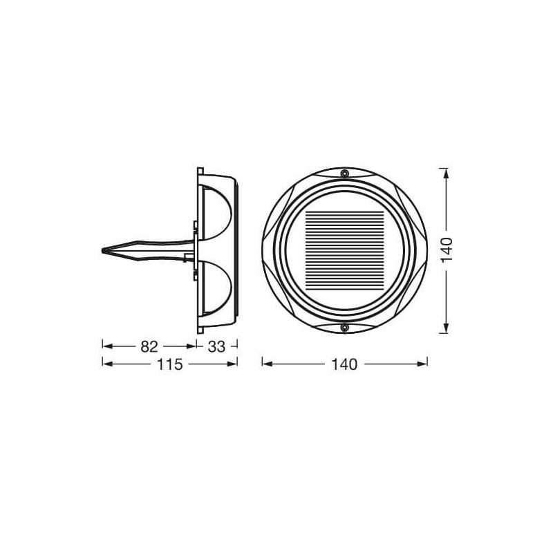 Spot LED solaire Utili rond 1,2 W LEDVANCE Spot LED solaire Utili rond 1,2 W LEDVANCE