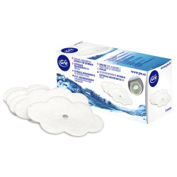 Eponge absorbante résidus gras pour skimmer de piscine 6 pièces GRE