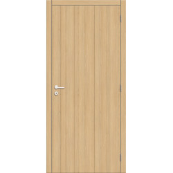 Bloc-porte fini à planche Prime Oak Vertical chêne naturel 83 x 201
