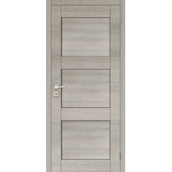 Porte S61 Ardenne Horizontal chêne gris clair 73 x 201 cm THYS