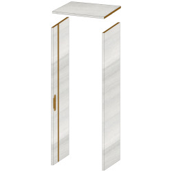Ebrasement de porte gris Alpin 40 cm THYS