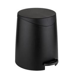 Poubelle à pédale Portes noire 3L | WENKO