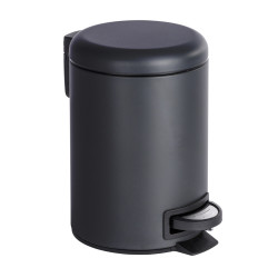 Poubelle Leman Noir Mat 3L WENKO - Design & Pratique | WENKO