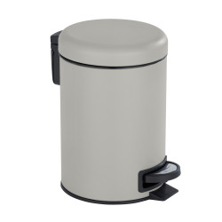 Poubelle à pédale Leman taupe mat 3L | WENKO