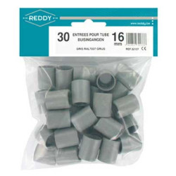 Manchon d'entrée gris foncé Ø 25 mm 10 pièces REDDY