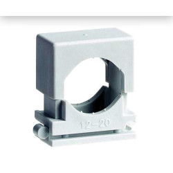 Attache à pression grise Ø 12 - 20 mm 20 pièces REDDY