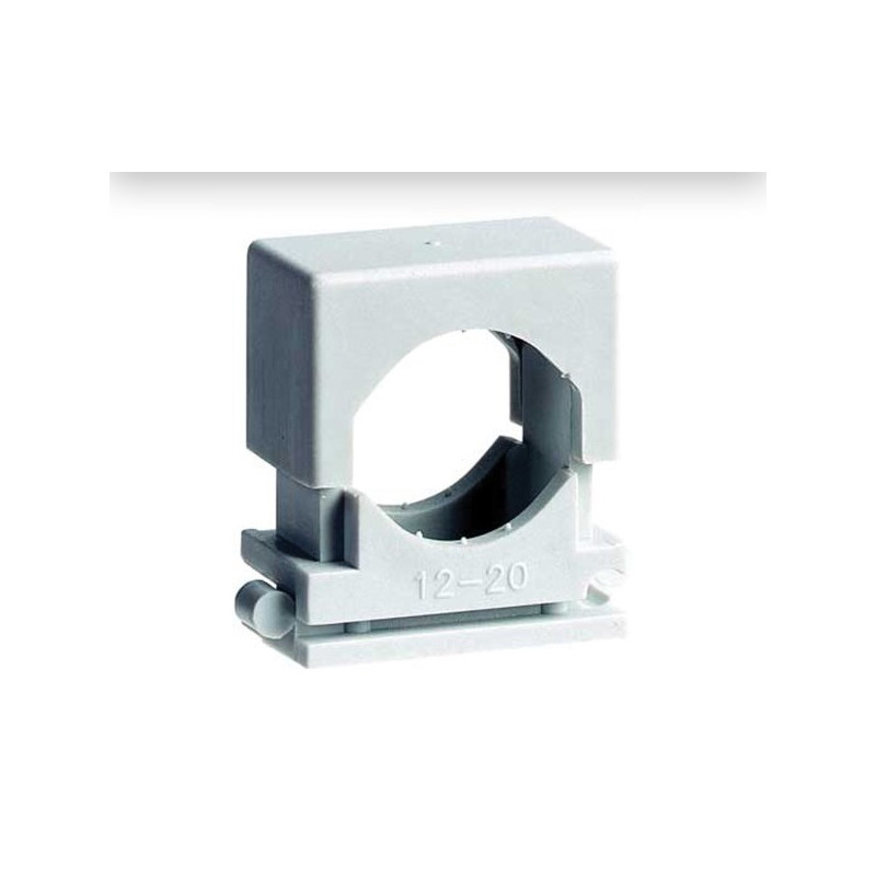 Attache à pression grise Ø 12 - 20 mm 20 pièces REDDY