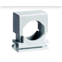 Attache à pression grise Ø 16 - 25 mm 20 pièces REDDY