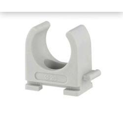 Attache à pression grise Ø 20 mm 10 pièces REDDY