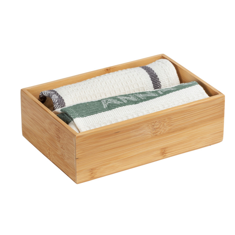 Boîte de rangement Terra L en bambou WENKO – Bac de rangement | WENKO