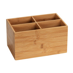 Box de rangement Terra 4 compartiments bambou | WENKO