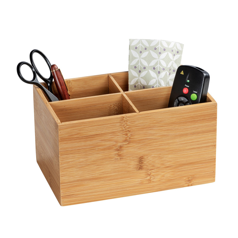Box de rangement Terra 4 compartiments bambou | WENKO