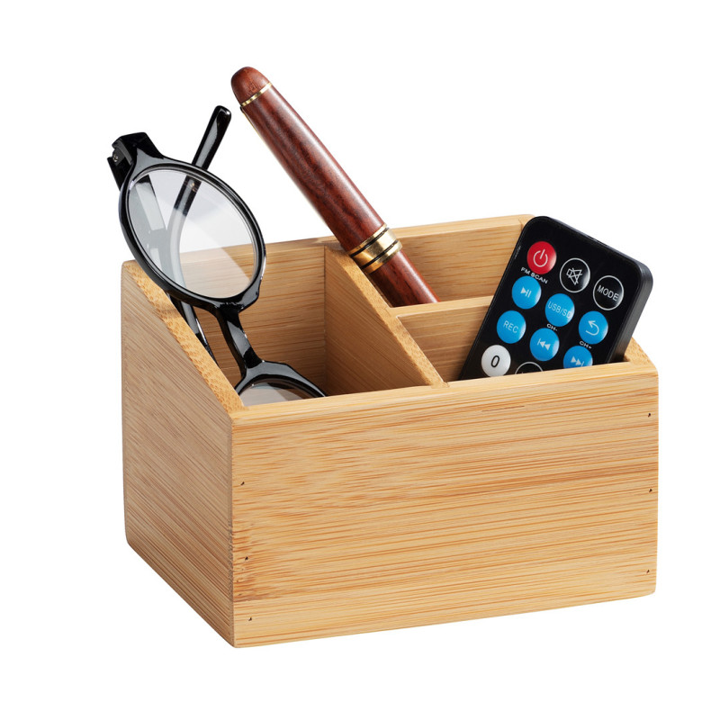 Box de rangement Terra 3 compartiments bambou | WENKO