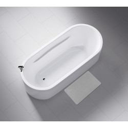 Tapis de bain séchage rapide gris 50x80cm | WENKO