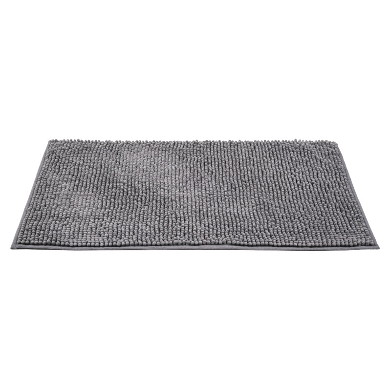 Tapis de bain Chenille Anthracite 50x80cm | WENKO