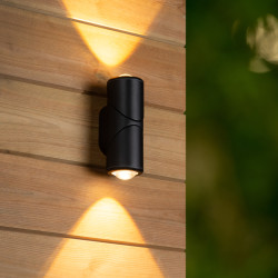Applique extérieure LED Erin noire 2 x 5 W LUCIDE