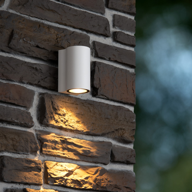 Applique extérieure LED Akra blanche 6 W LUCIDE
