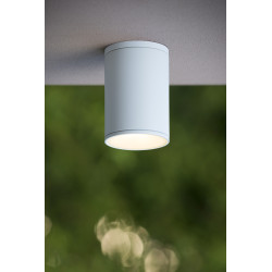 Spot extérieur Tubix blanc E27 24 W LUCIDE