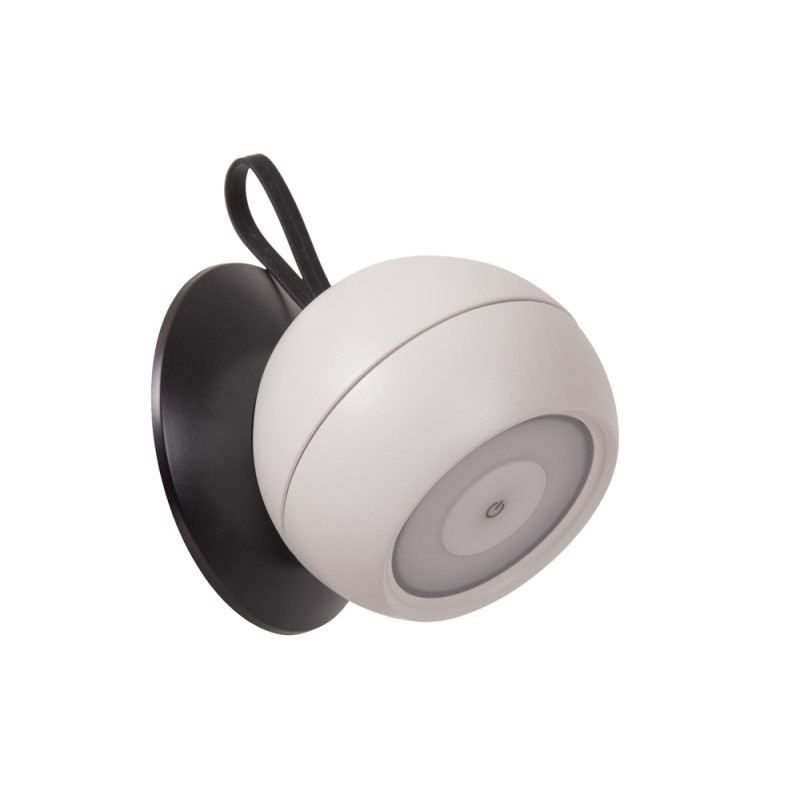 Applique extérieure LED Lunex blanche sur batterie 2 W LUCIDE