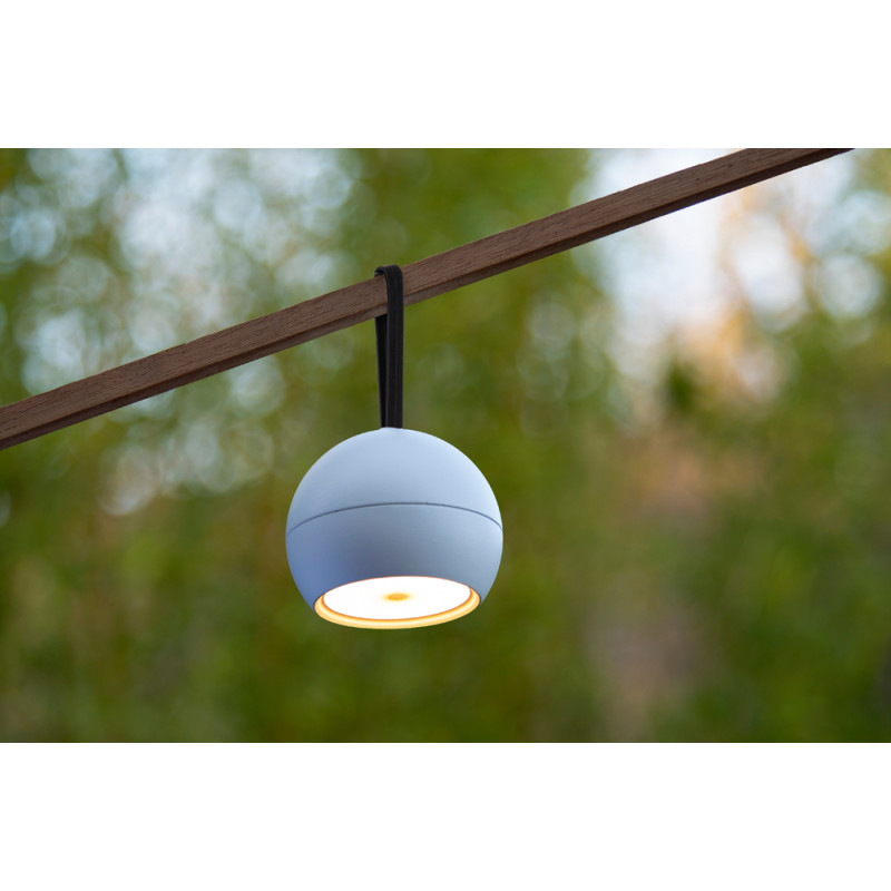 Applique extérieure LED Lunex blanche sur batterie 2 W LUCIDE