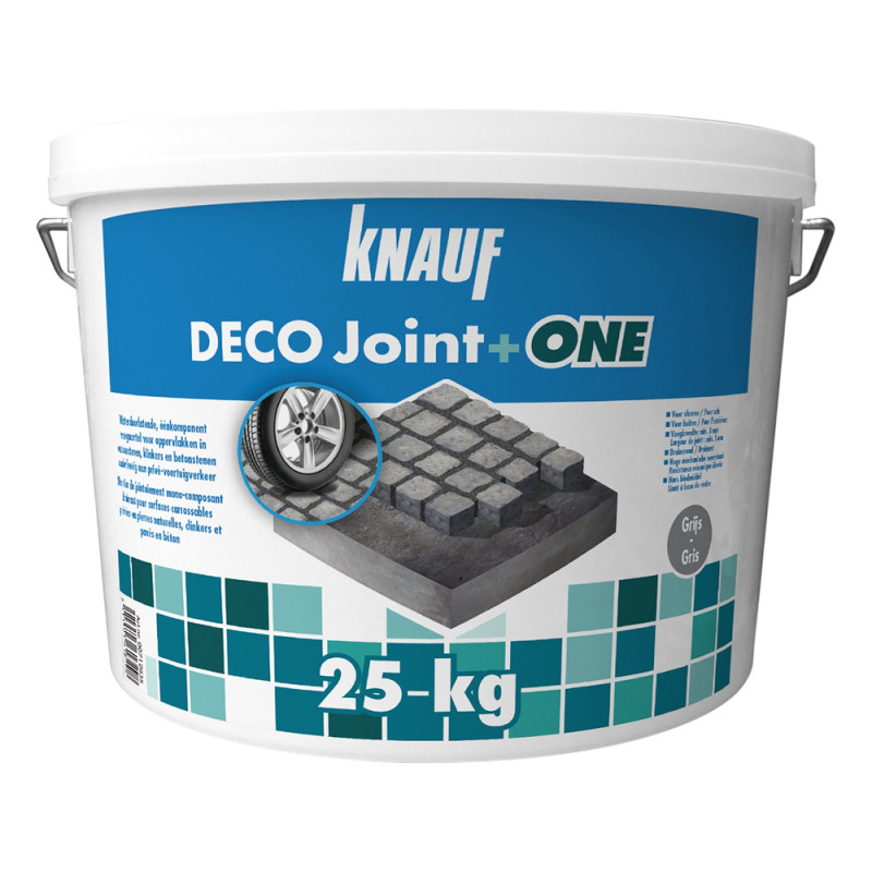 Mortier de jointoiement DecoJoint Plus One gris 25 kg KNAUF