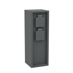 Borne de jardin Park 5 2 prises anthracite EGLO | EGLO