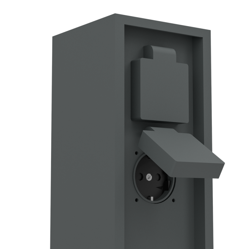 Borne de jardin Park 5 2 prises anthracite EGLO | EGLO