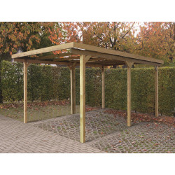 Carport en bois 3 x 5 x 2