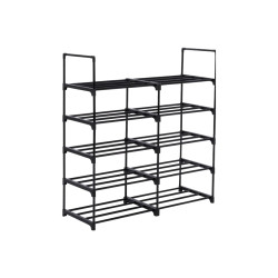 Rangement pour chaussures modulaire 24 paires noir PRACTO HOME