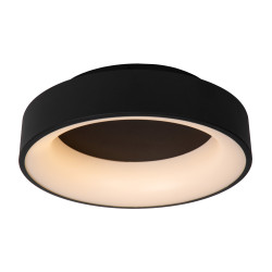 Plafonnier LED Mirage noir Ø 38 cm 1050 lm 22 W LUCIDE