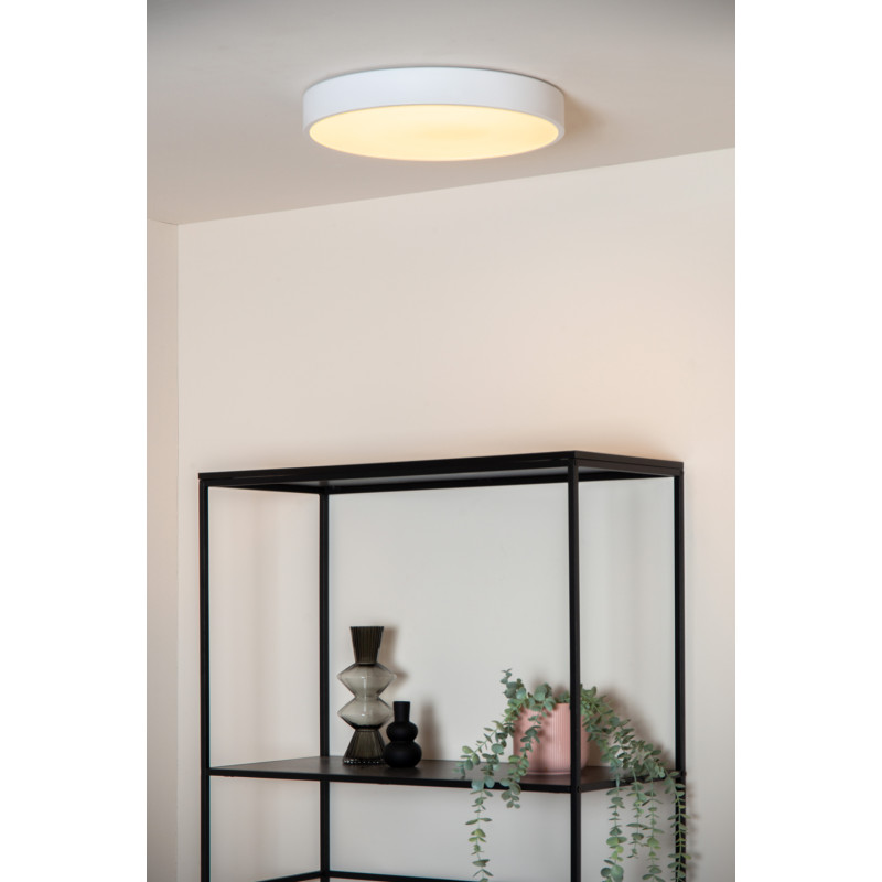 Plafonnier LED Unar blanc Ø 30 cm 1140 lm 18 W LUCIDE
