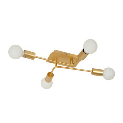 Plafonnier Lester or E27 4 x 40 W LUCIDE Plafonnier Lester or E27 4 x 40 W LUCIDE