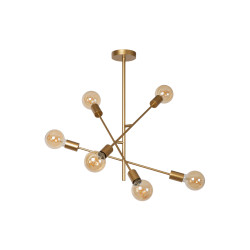 Plafonnier Lester or E27 6 x 40 W LUCIDE Plafonnier Lester or E27 6 x 40 W LUCIDE