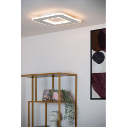 Plafonnier LED Axelle blanc 40 x 40 cm 1300 lm 24 W LUCIDE Plafonnier LED Axelle blanc 40 x 40 cm 1300 lm 24 W LUCIDE