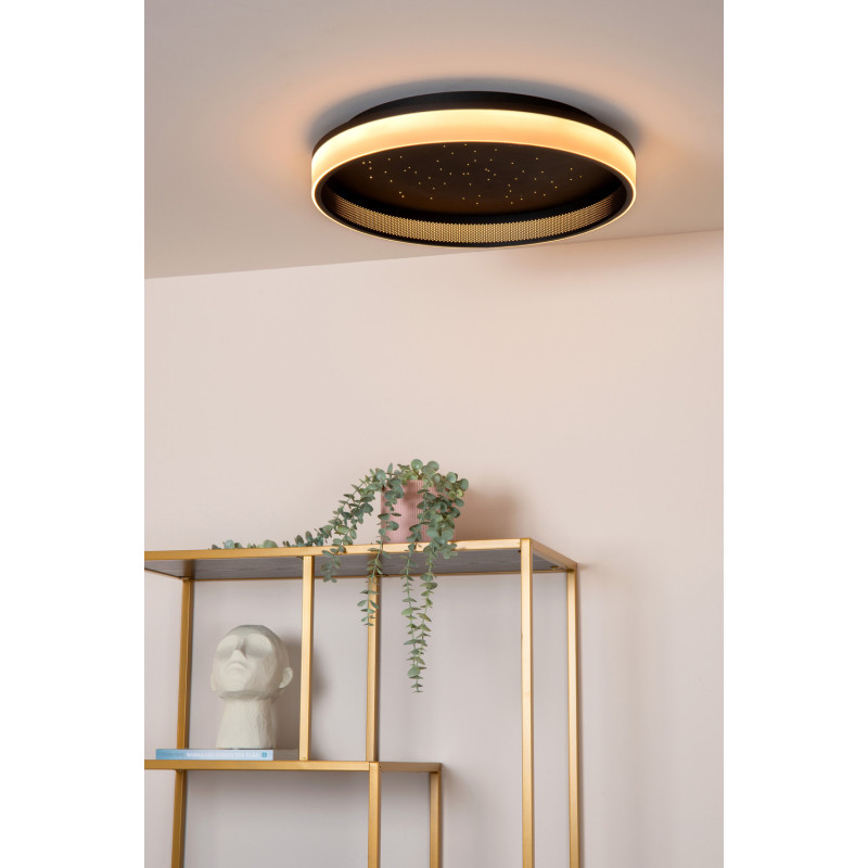 Plafonnier LED Estreja noir Ø 40 cm 5500 lm 40 W LUCIDE Plafonnier LED Estreja noir Ø 40 cm 5500 lm 40 W LUCIDE