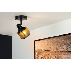Spot Rafa noir et bronze E14 40 W LUCIDE Spot Rafa noir et bronze E14 40 W LUCIDE