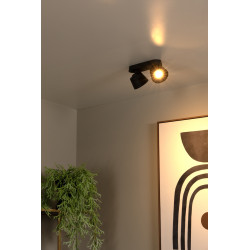 Spot Trigono noir GU10 2 x 50 W LUCIDE Spot Trigono noir GU10 2 x 50 W LUCIDE