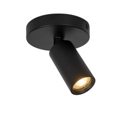 Spot Ritmo noir GU10 35 W LUCIDE