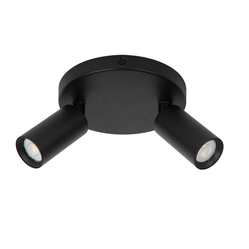 Spot Ritmo noir GU10 2 x 35 W LUCIDE Spot Ritmo noir GU10 2 x 35 W LUCIDE