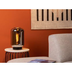 Lampe de table Joanet en verre fumé E27 40 W LUCIDE Lampe de table Joanet en verre fumé E27 40 W LUCIDE