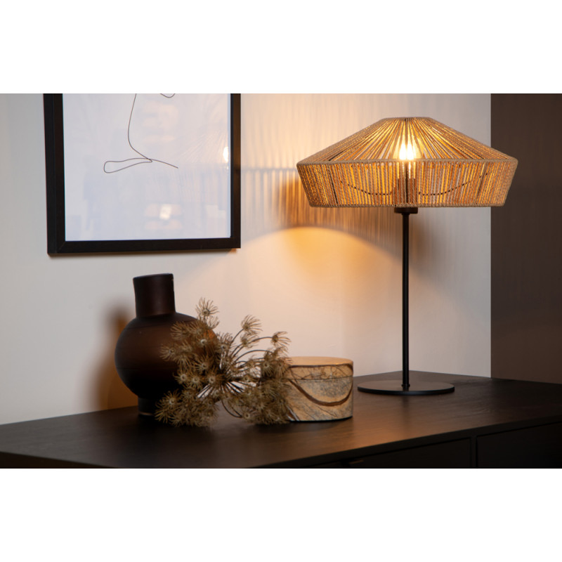 Lampe de table Yunkai naturel E27 60 W LUCIDE Lampe de table Yunkai naturel E27 60 W LUCIDE