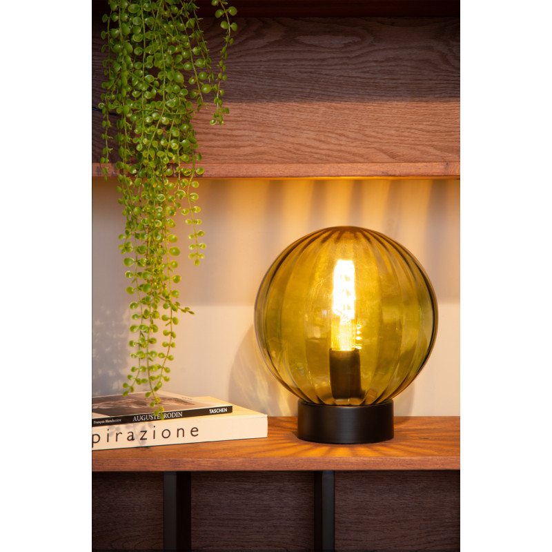 Lampe de table Monsaraz en verre vert E27 40 W LUCIDE Lampe de table Monsaraz en verre vert E27 40 W LUCIDE