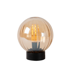 Lampe de table Monsaraz en verre ambre E27 40 W LUCIDE Lampe de table Monsaraz en verre ambre E27 40 W LUCIDE