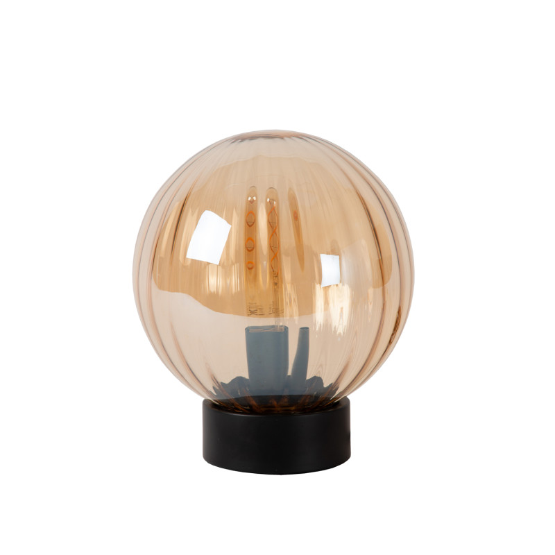 Lampe de table Monsaraz en verre ambre E27 40 W LUCIDE Lampe de table Monsaraz en verre ambre E27 40 W LUCIDE