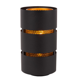 Lampe de table Rosas noire et or E27 40 W LUCIDE Lampe de table Rosas noire et or E27 40 W LUCIDE